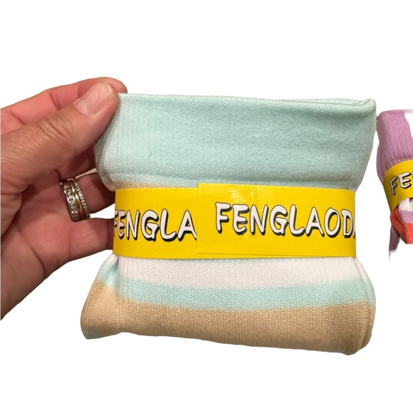 Fenglaoda Multicolored Compression Socks 3 Pair Set - Picture 2 of 7